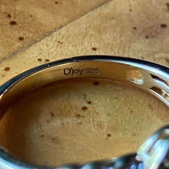 Natural Orange Garnet Sterling Silver Artistic Leaf Ring Discounted Size 6 - Picture 6 of 10